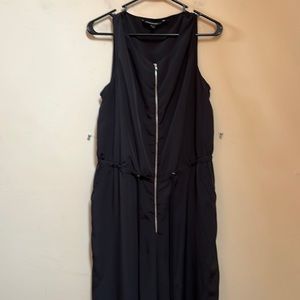 W118 by Walter Baker Black Sleeveless Jumpsuit with Front Zip